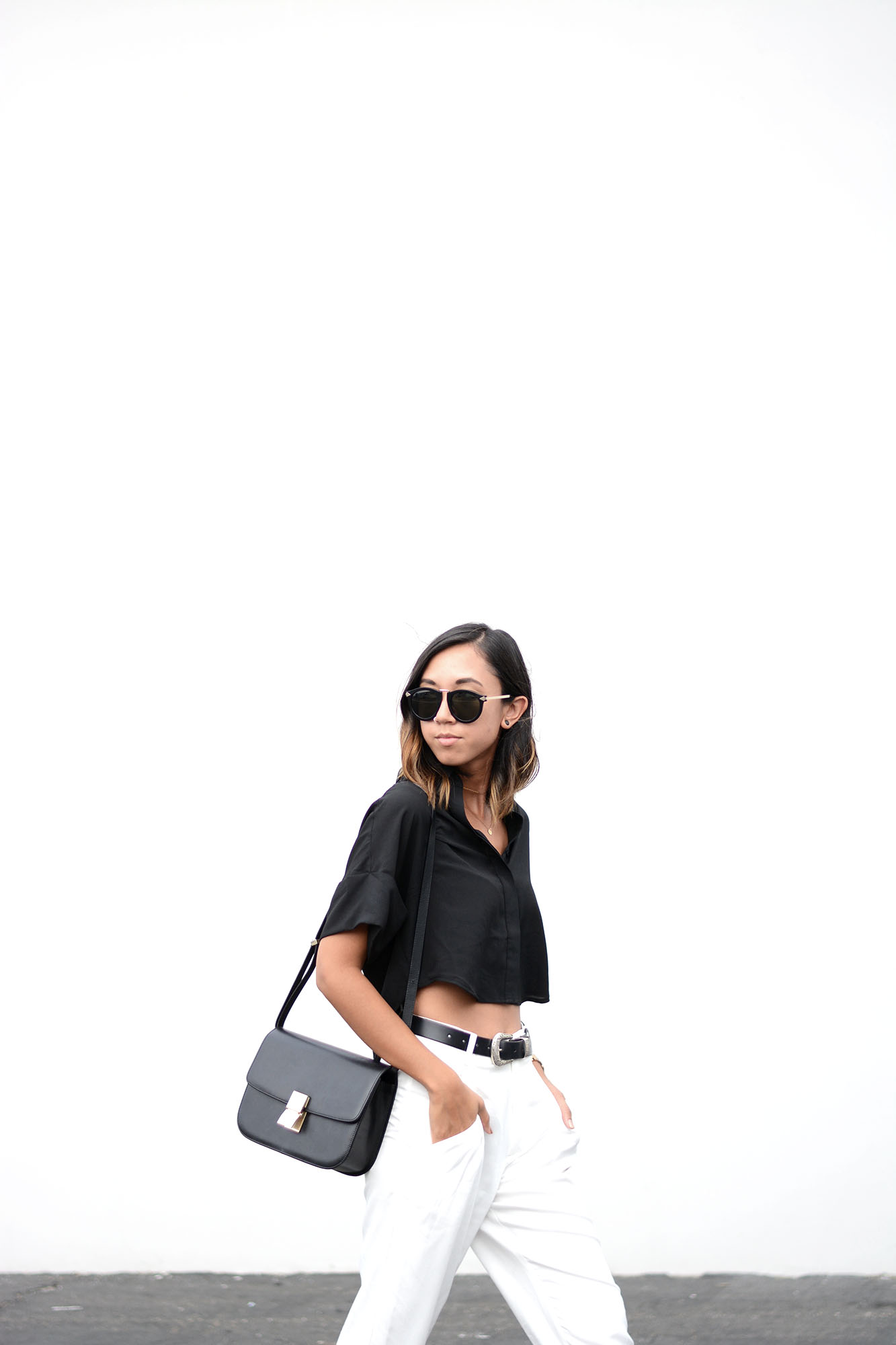 lady white sport trouser