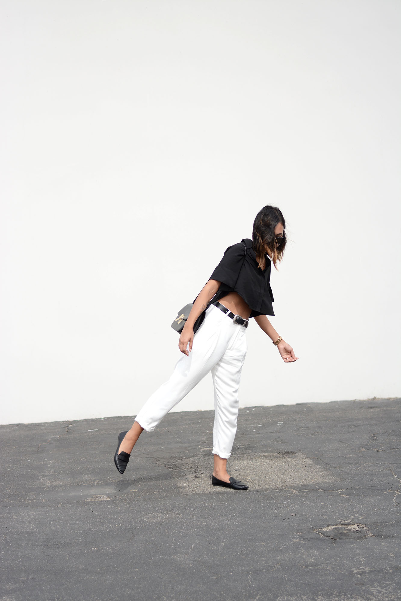 lady white sport trouser
