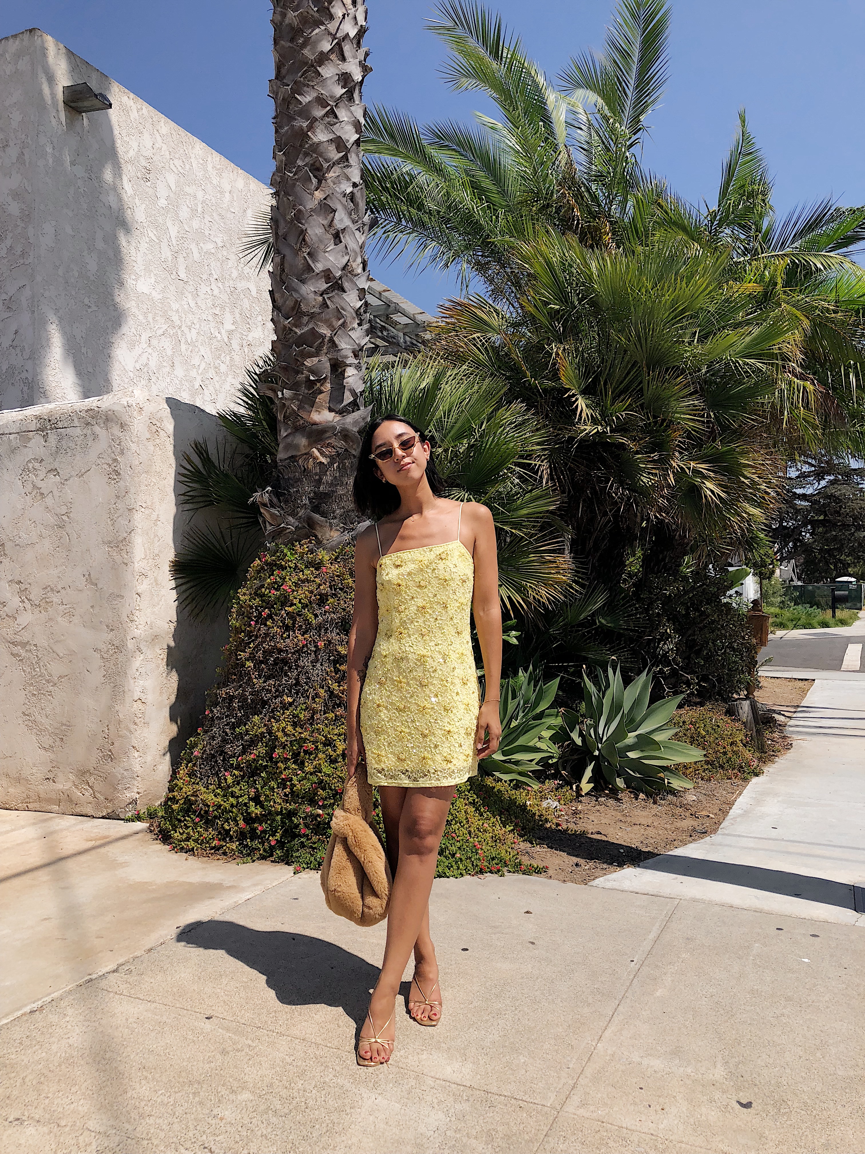 topshop yellow lace dress