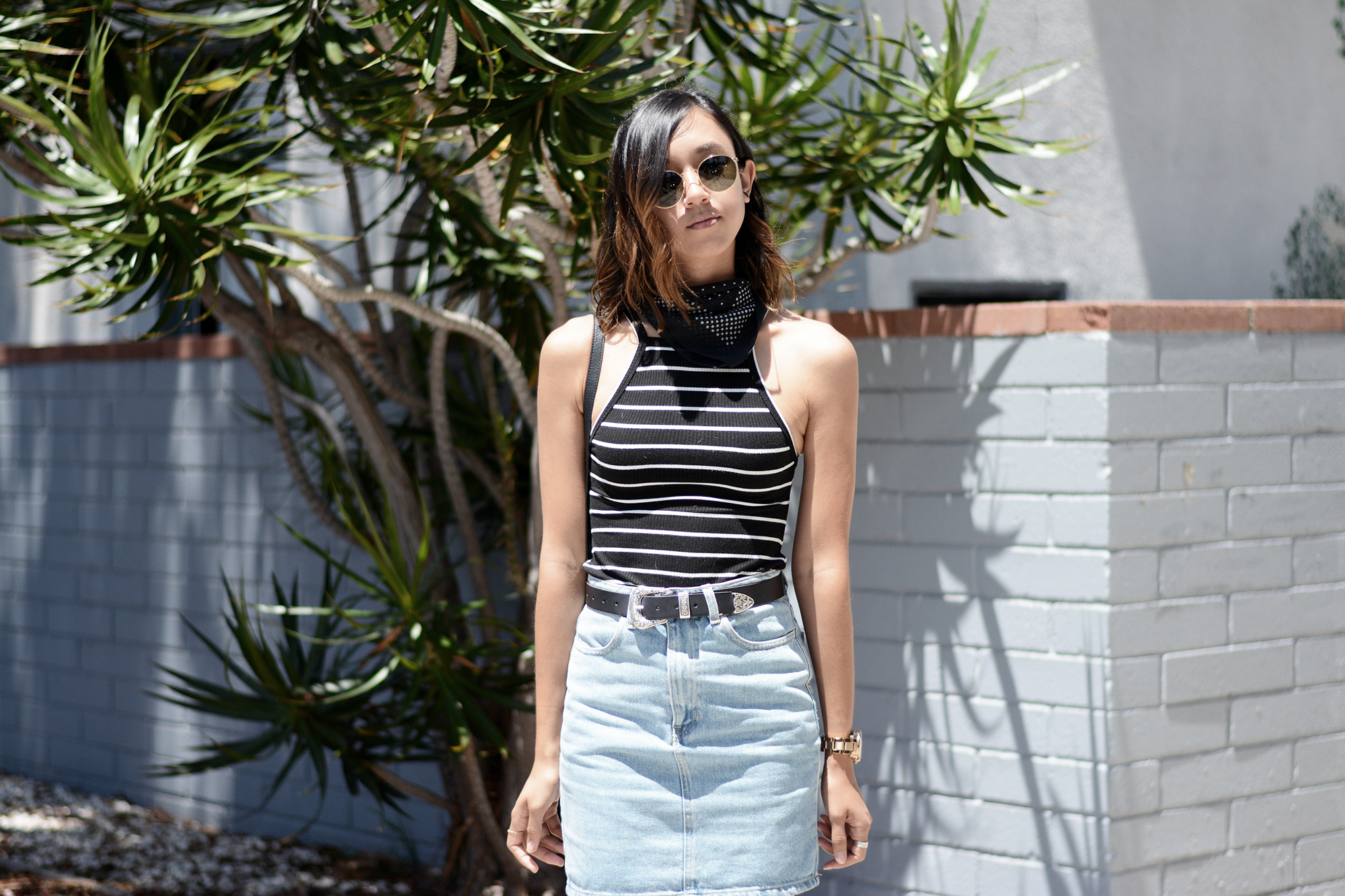 Reformation_Striped_Dress_AA_Denim_Skirt5