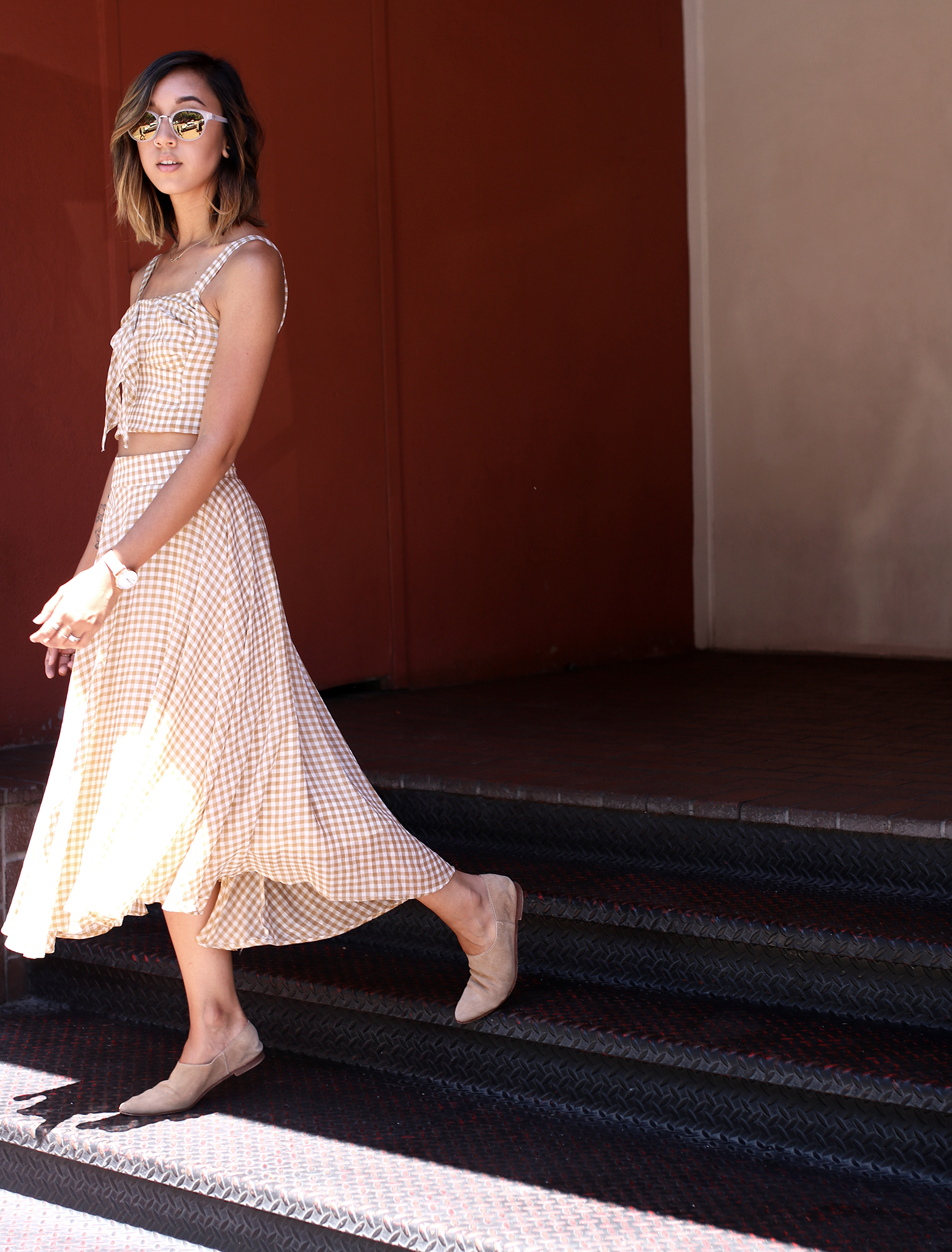 Catch The Breeze Top and Skirt Gingham2