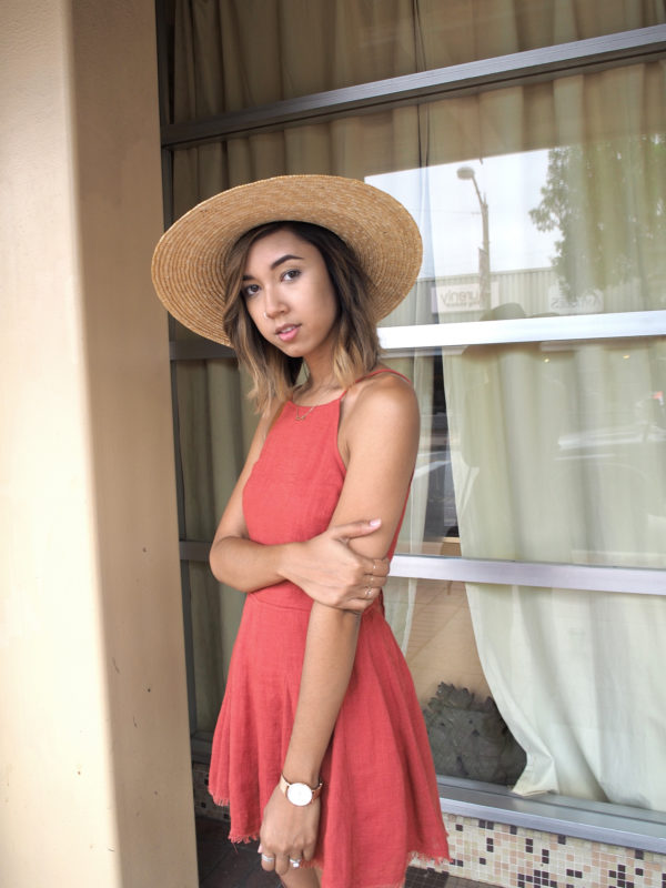 You Are Beautiful Rolled-Hem Romper main image 0
