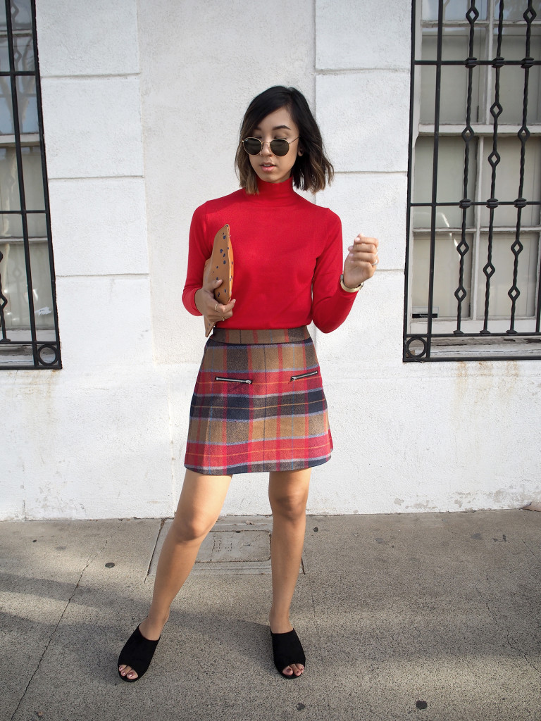 Back to Fall – Plaid Skirts & Red