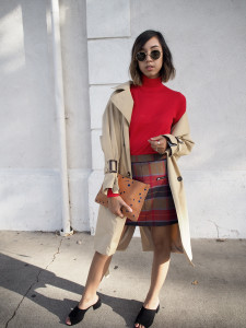 Back to Fall – Plaid Skirts & Red