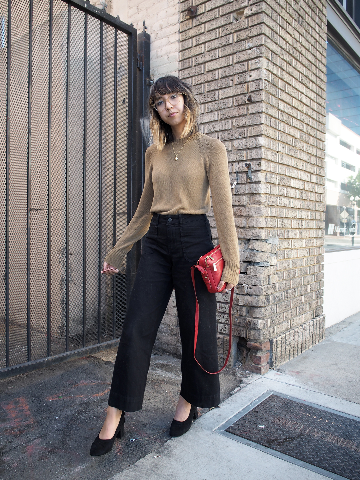 Favorite Spring Denim Cropped Wide Leg High Waist Slim Denim