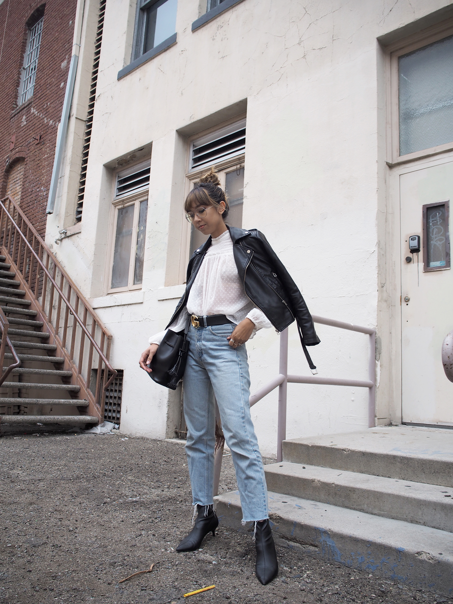 White Polka Dot Blouse