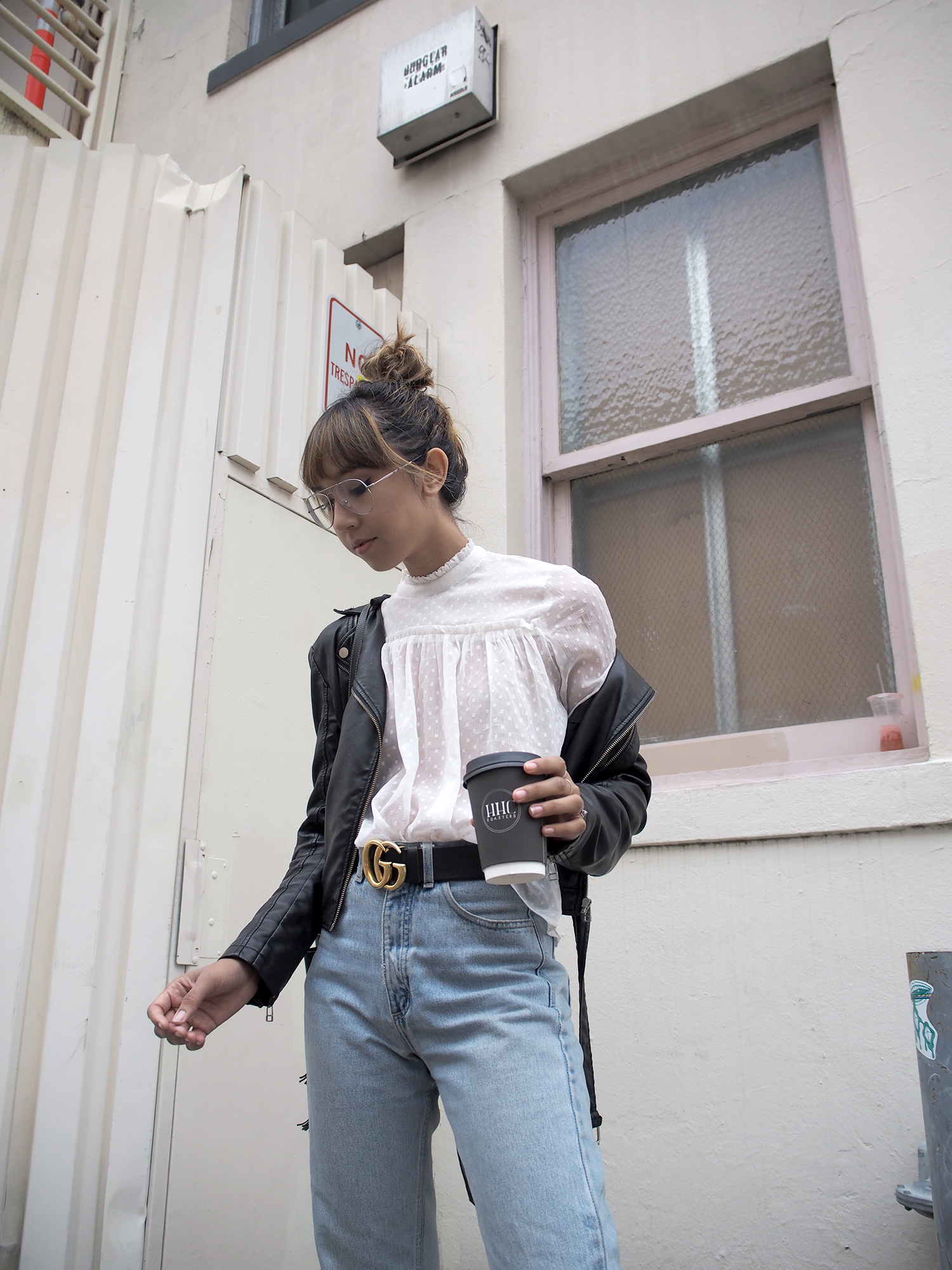 White Polka Dot Blouse