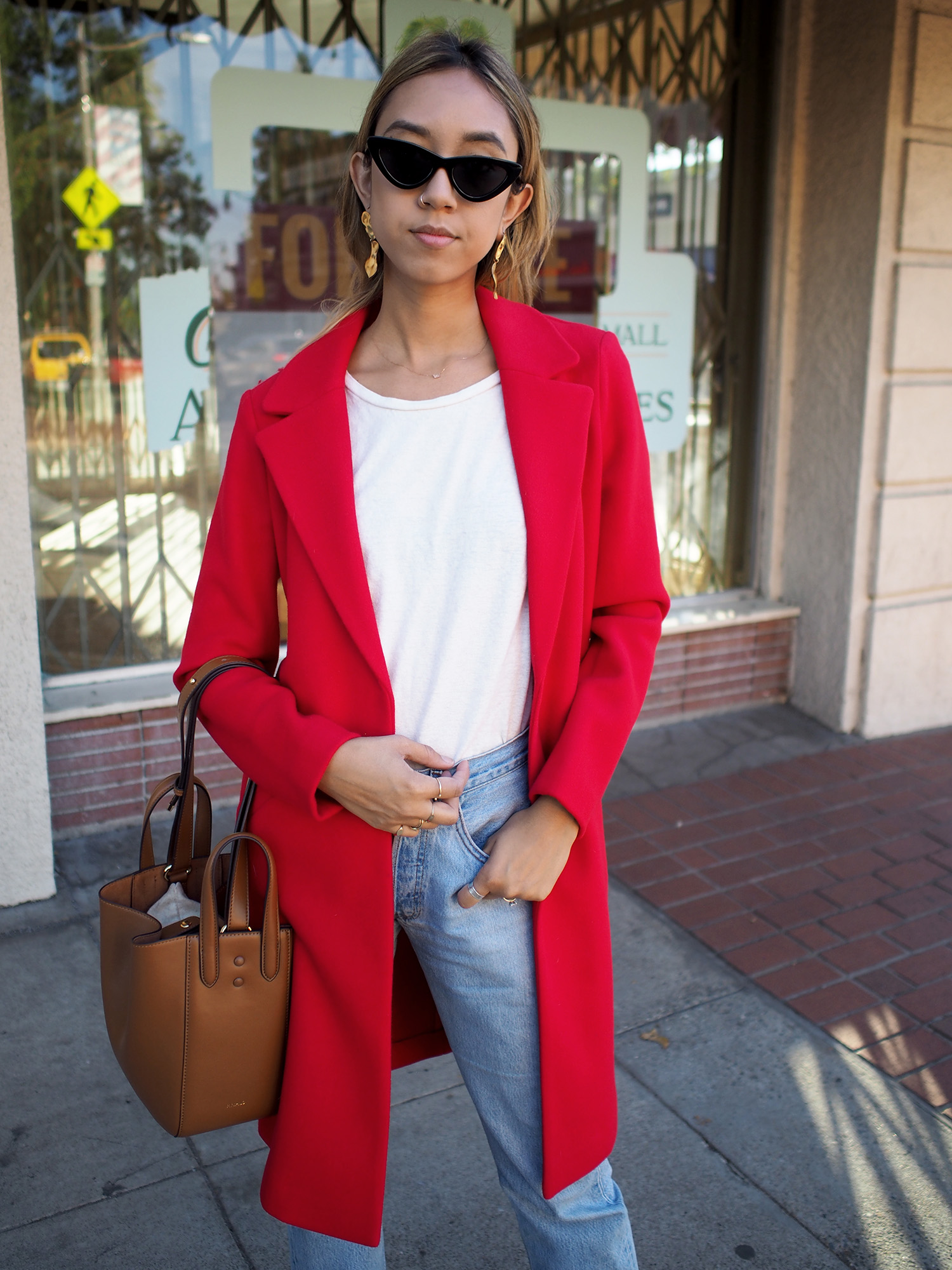 Red Longline Coat