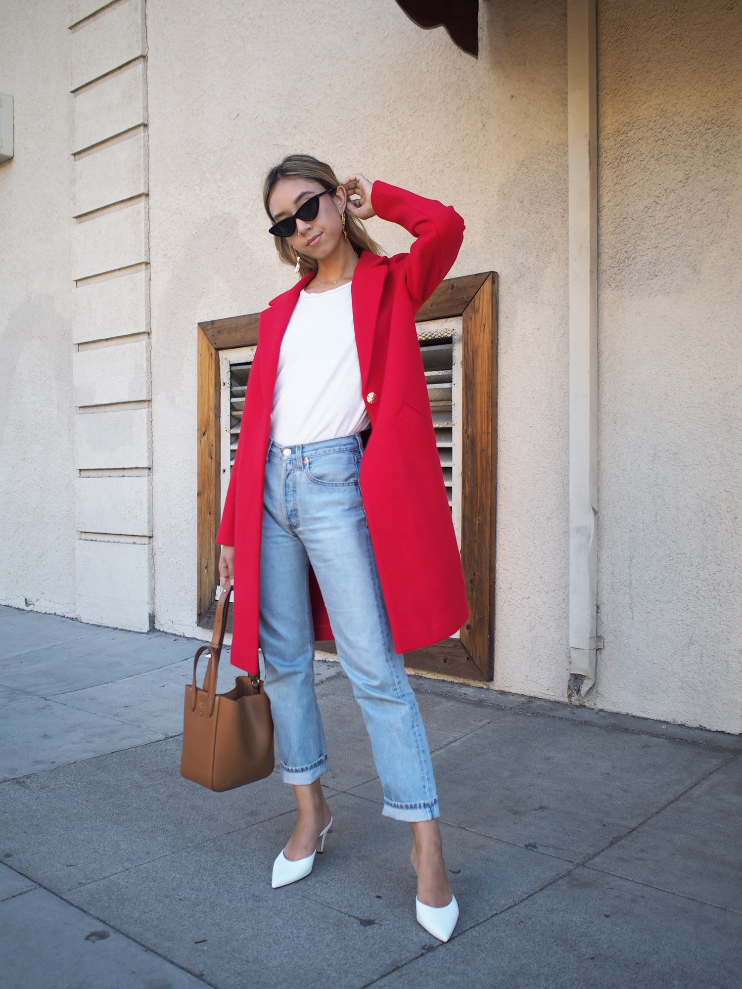 Red Longline Coat