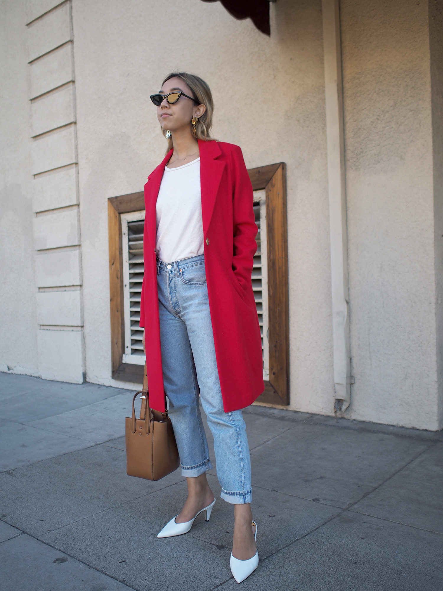 Red Longline Coat