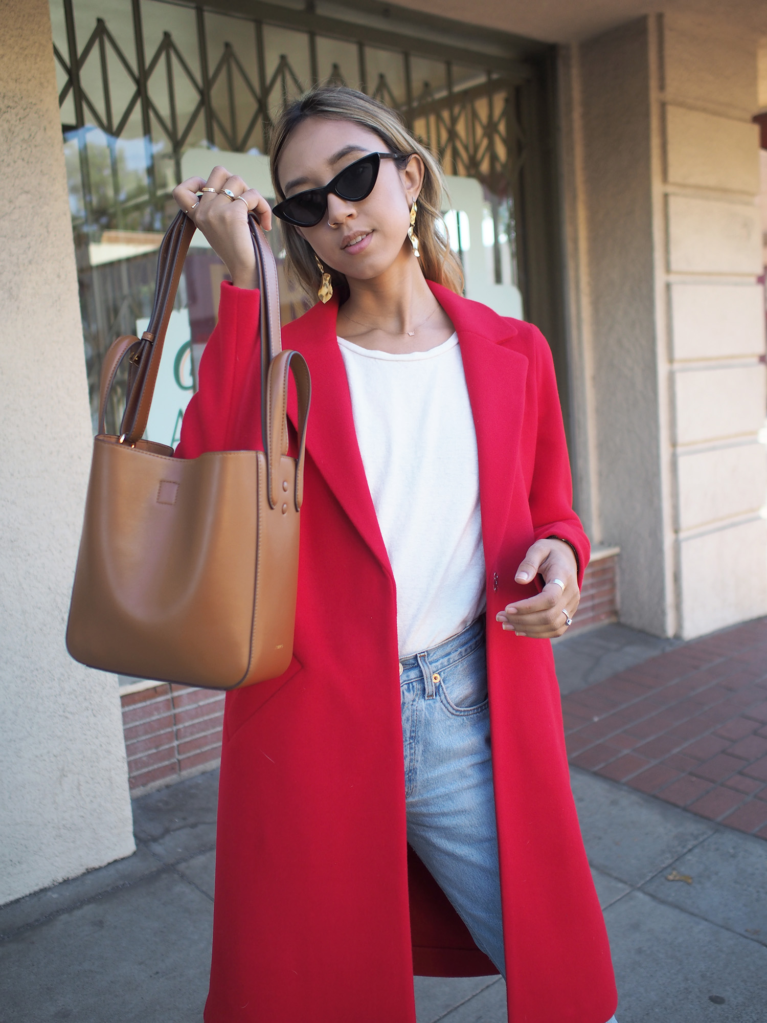 Red Longline Coat