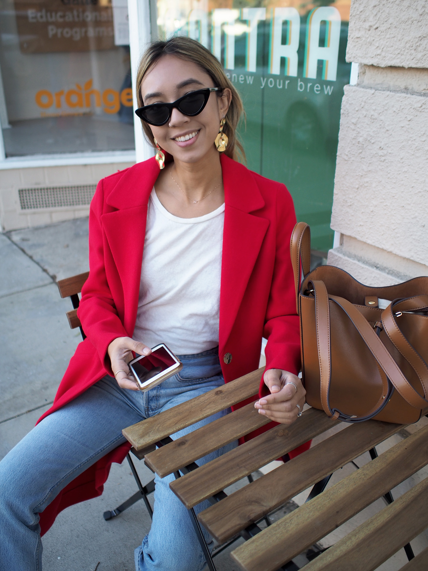 Red Longline Coat