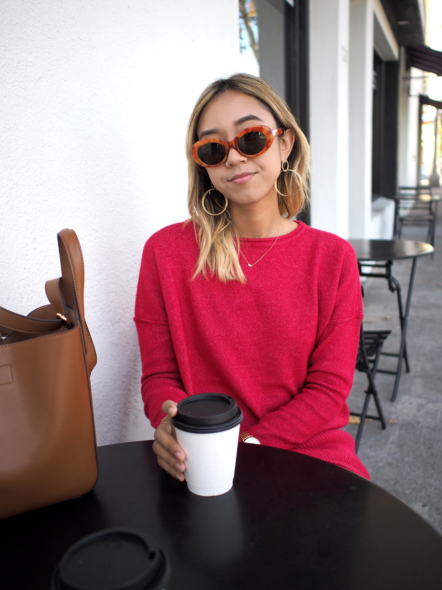 Red Sweater Set