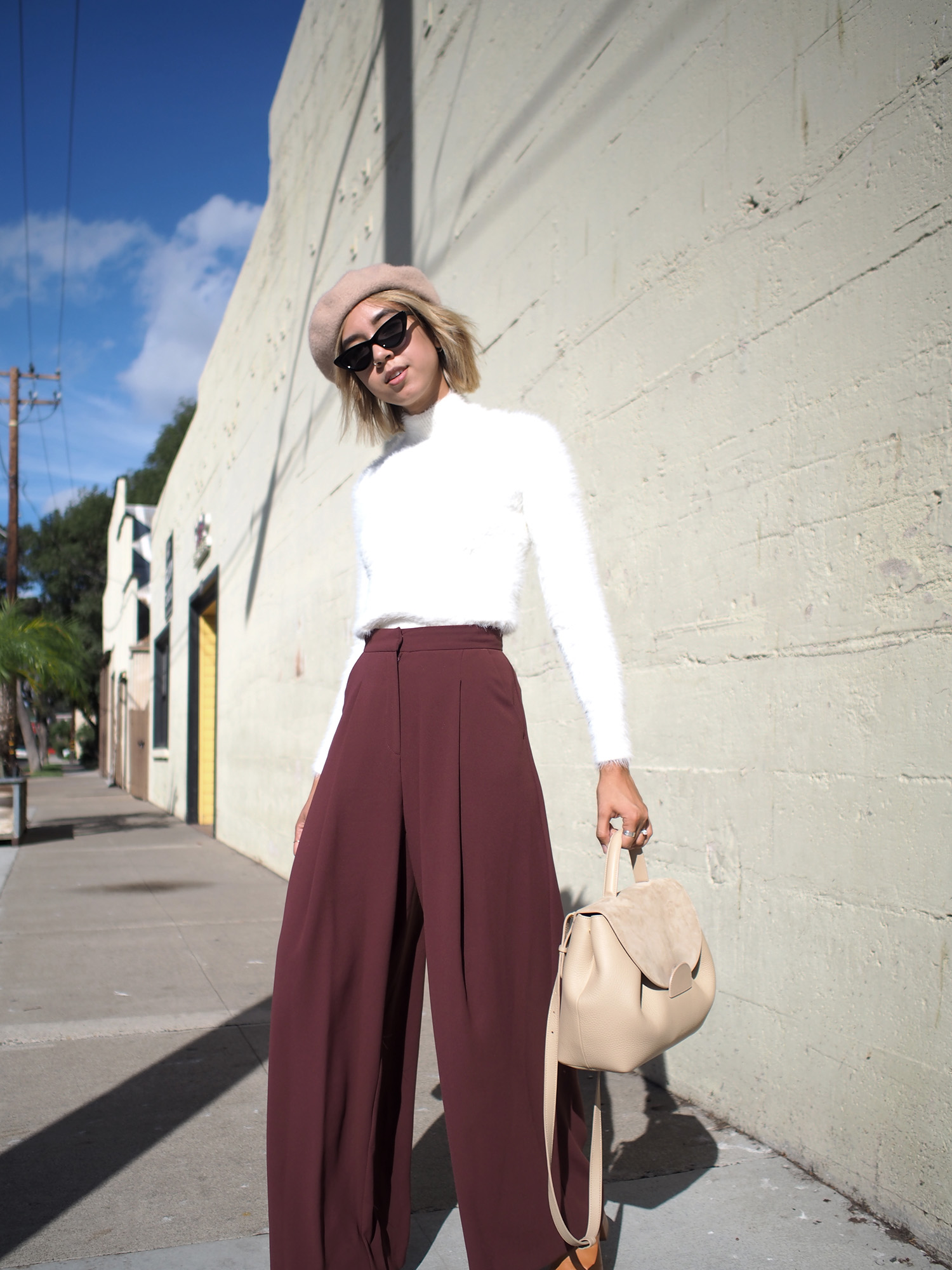 Wide Leg Trousers & Berets