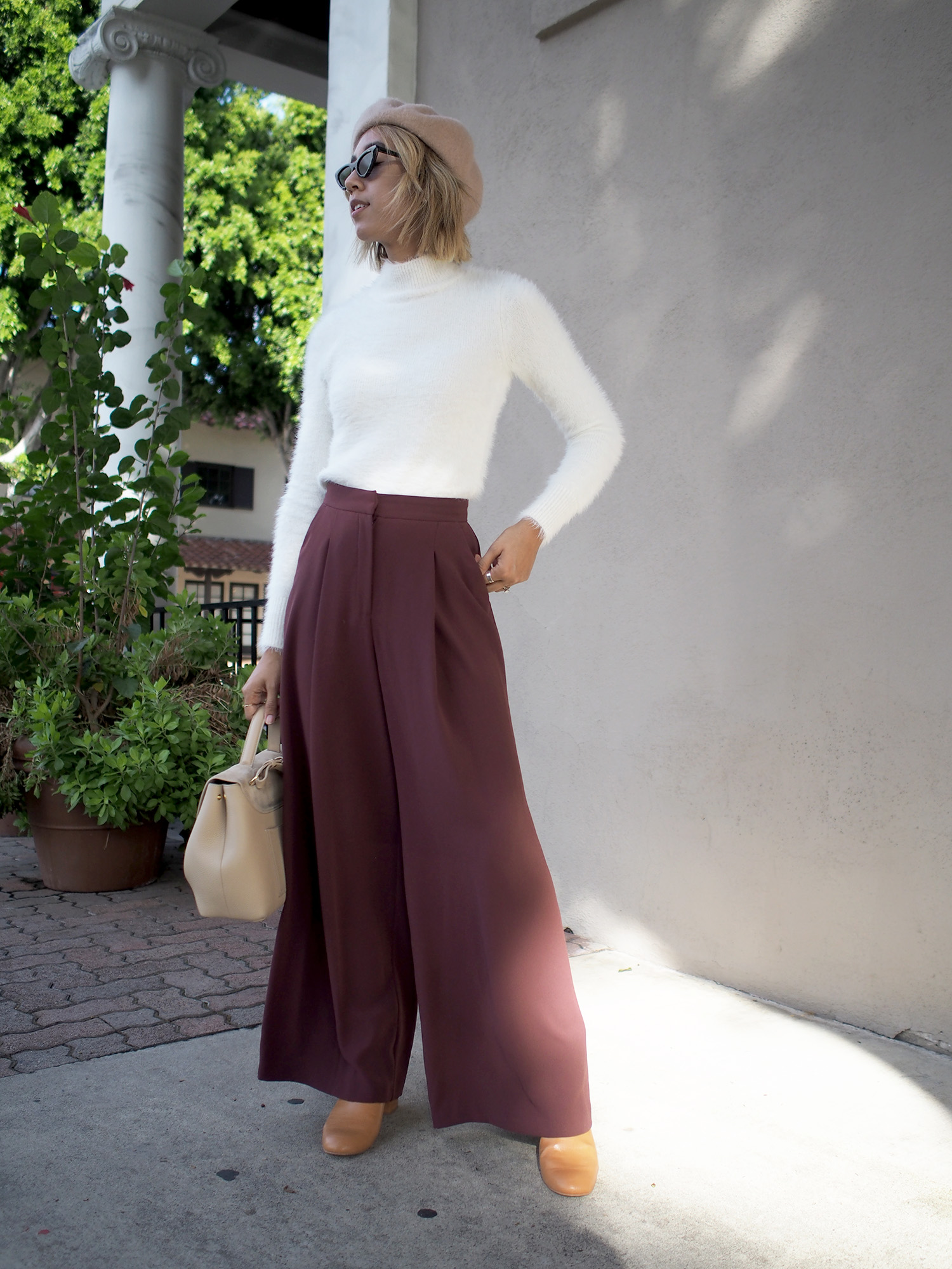 Wide Leg Trousers & Berets