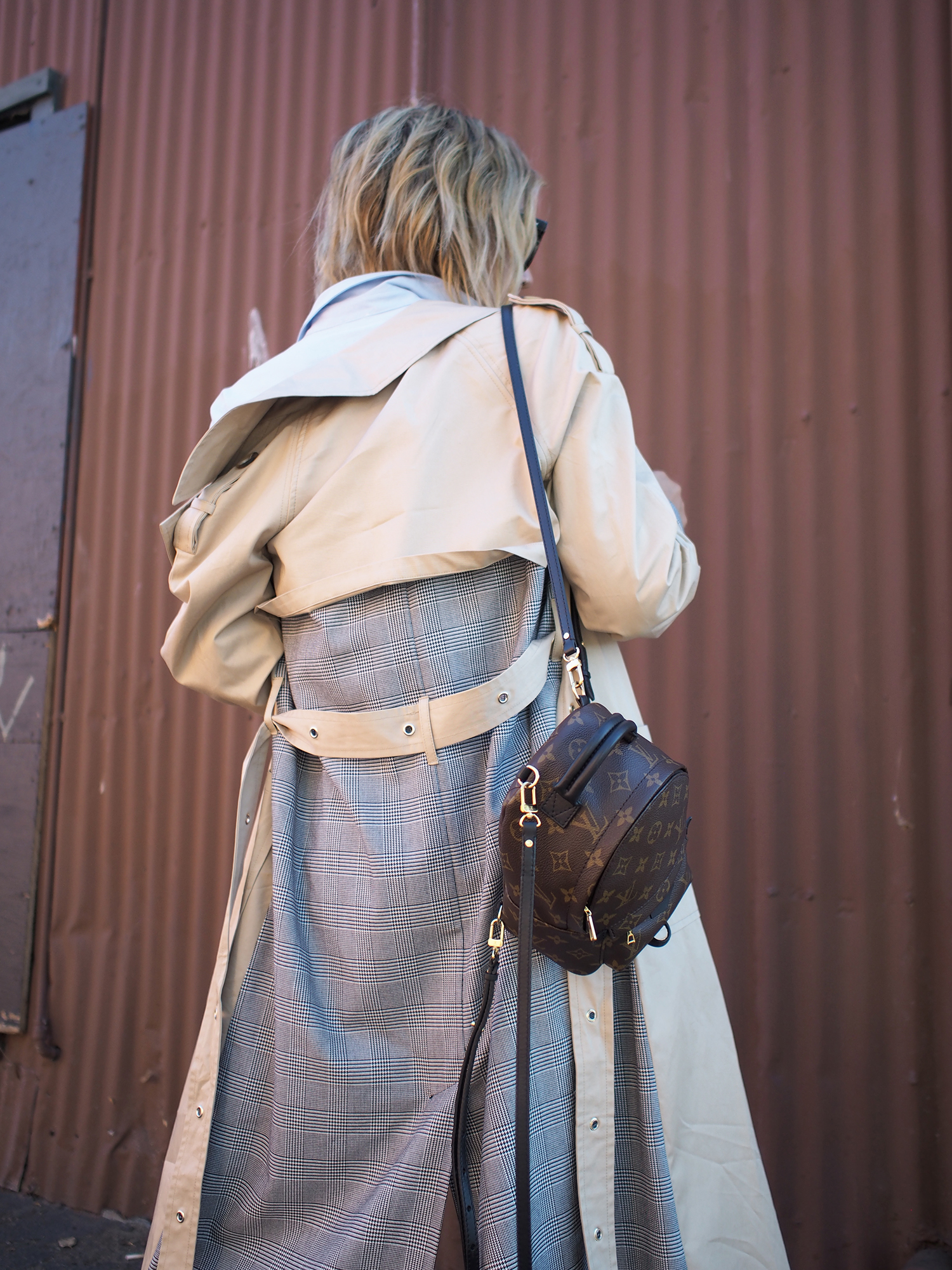 Pearl Shirt & Trench Coat