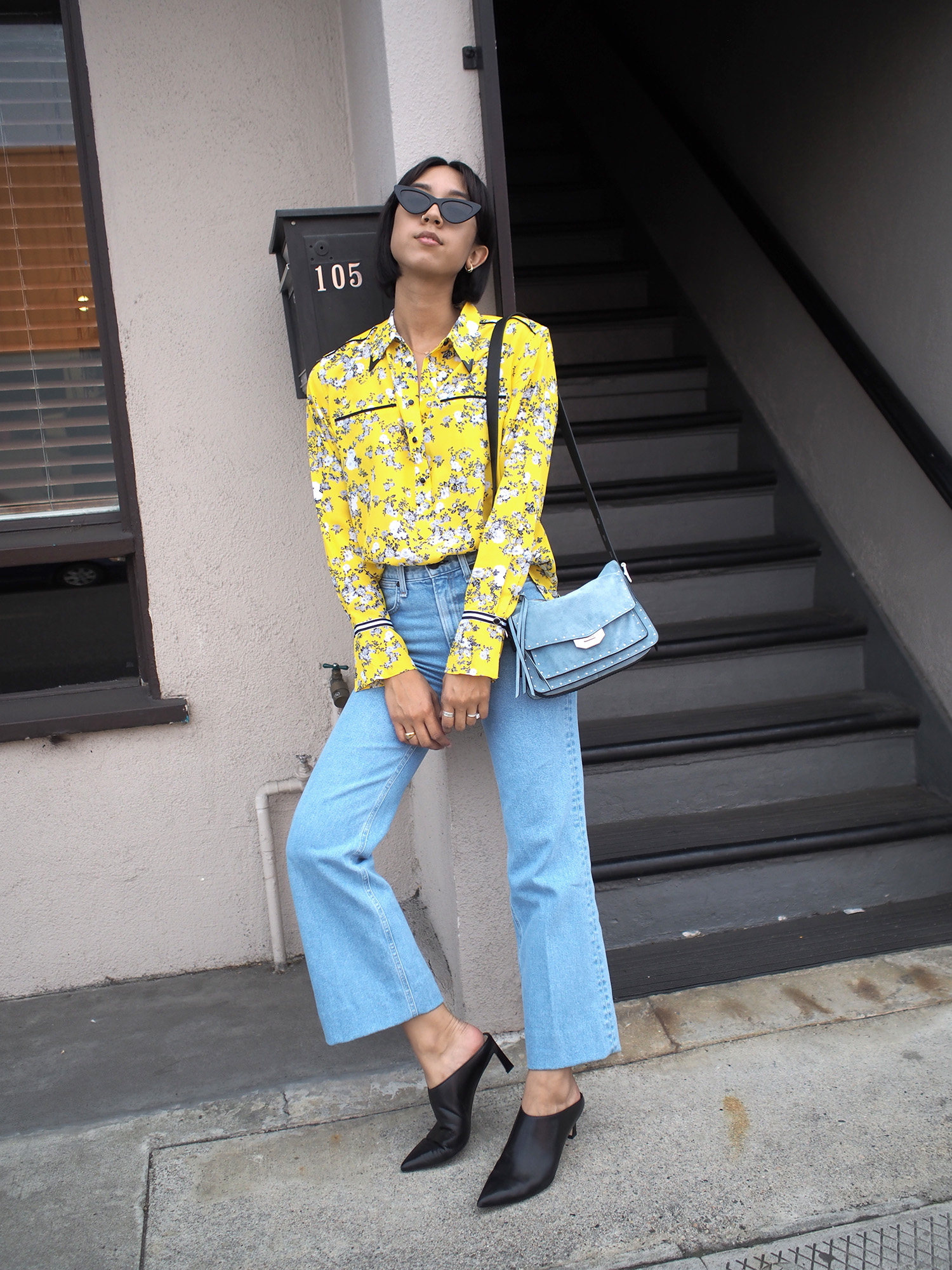 Rag & Bone Yellow Printed Shirt