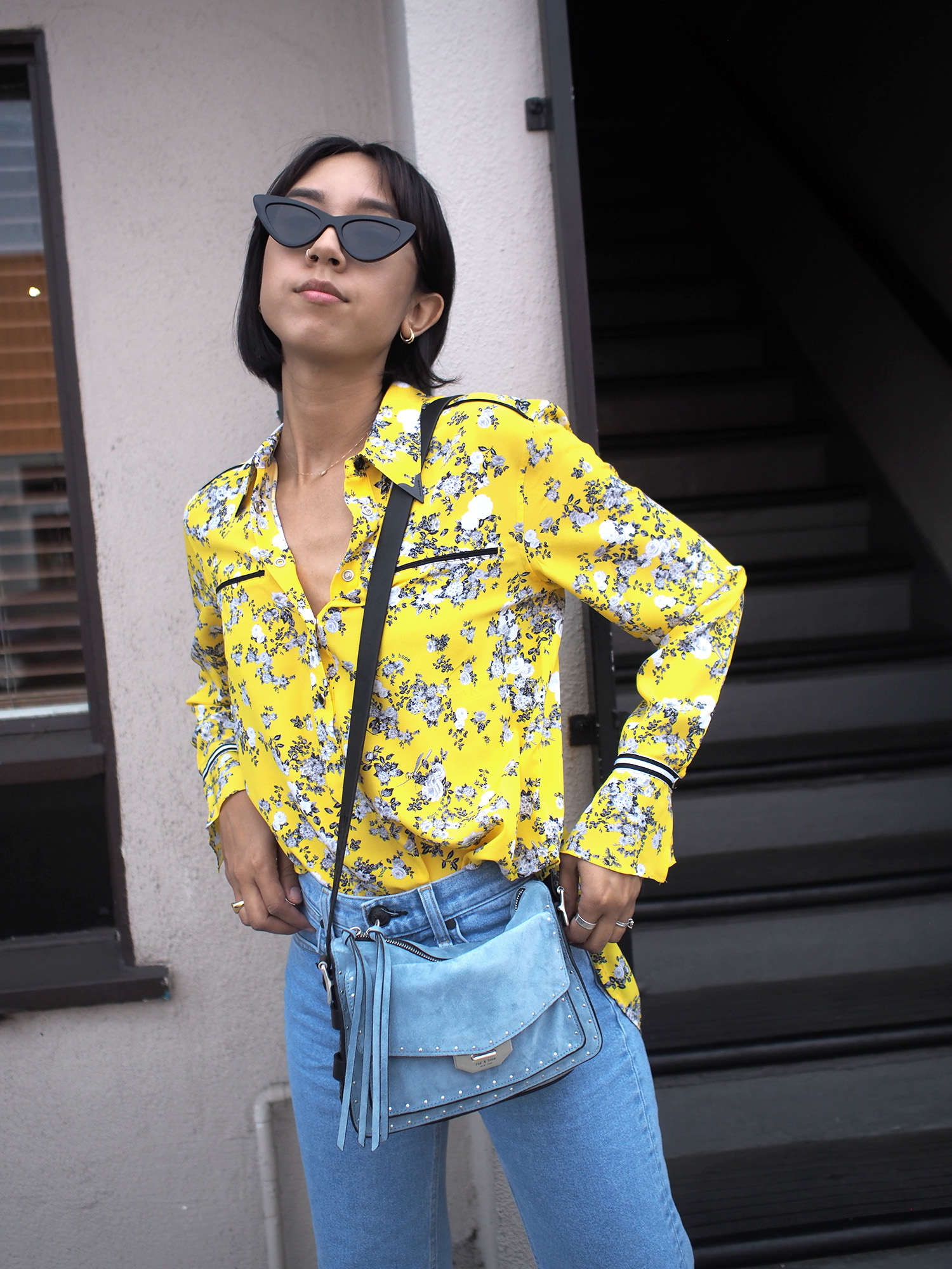 Rag & Bone Yellow Printed Shirt