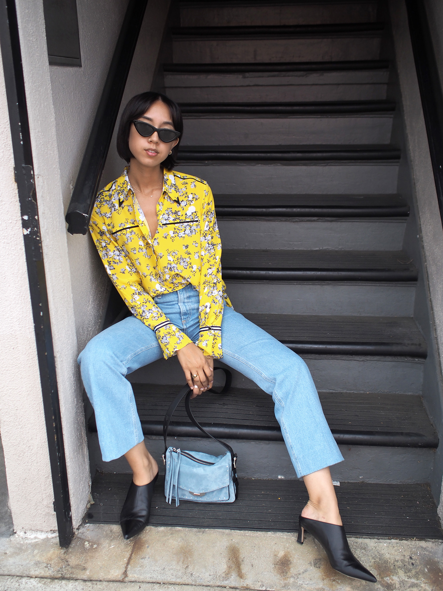 Rag & Bone Yellow Printed Shirt