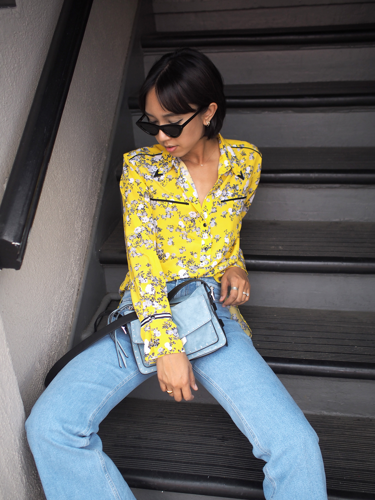 Rag & Bone Yellow Printed Shirt