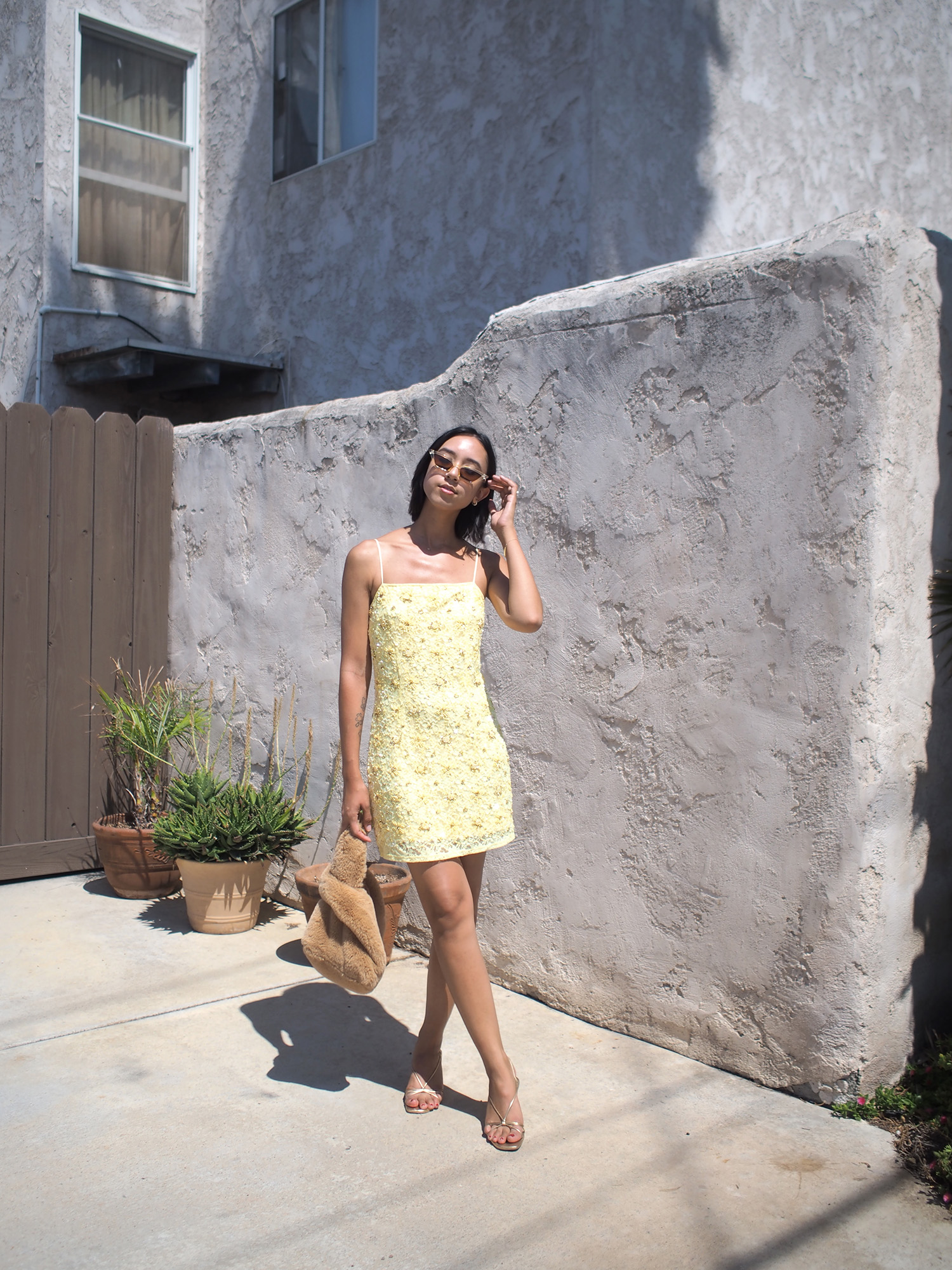 TopShop Yellow Mini Dress